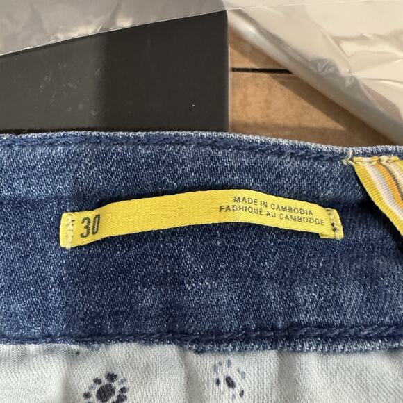 Maeve Anthropologie Jeans Women’s 30 Blue Straight Stretch Dark Wash Y2K EUC - Picture 7 of 8